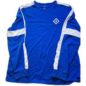 American Eagle Outfitters ApresACTIVE Blue Long Sleeve T-Shirt W/Logo Mens Large